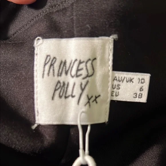 Princess Polly Ravyn Skort Deep Black HTF size 10 - Picture 4 of 9